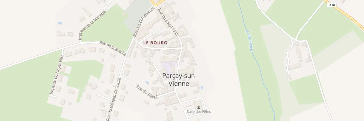 Plan du 19A Rue du 8 Mai 1945 à Parçay-sur-Vienne