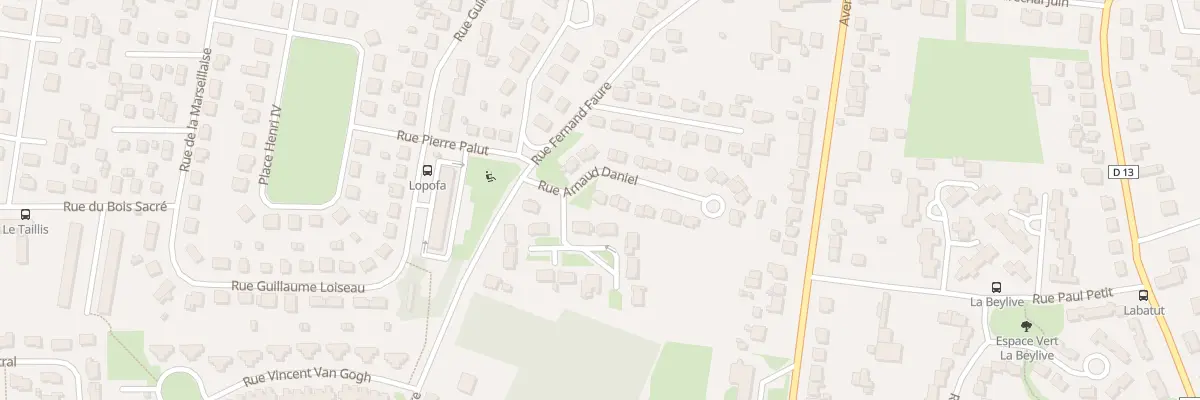 Plan du 1 Rue Arnaud Daniel à Bergerac