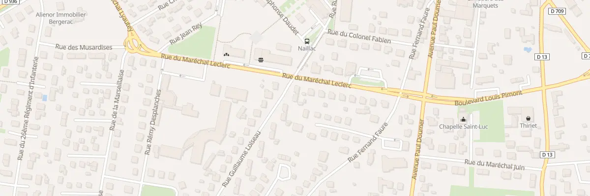 Plan du 4 Rue Guillaume Loiseau à Bergerac
