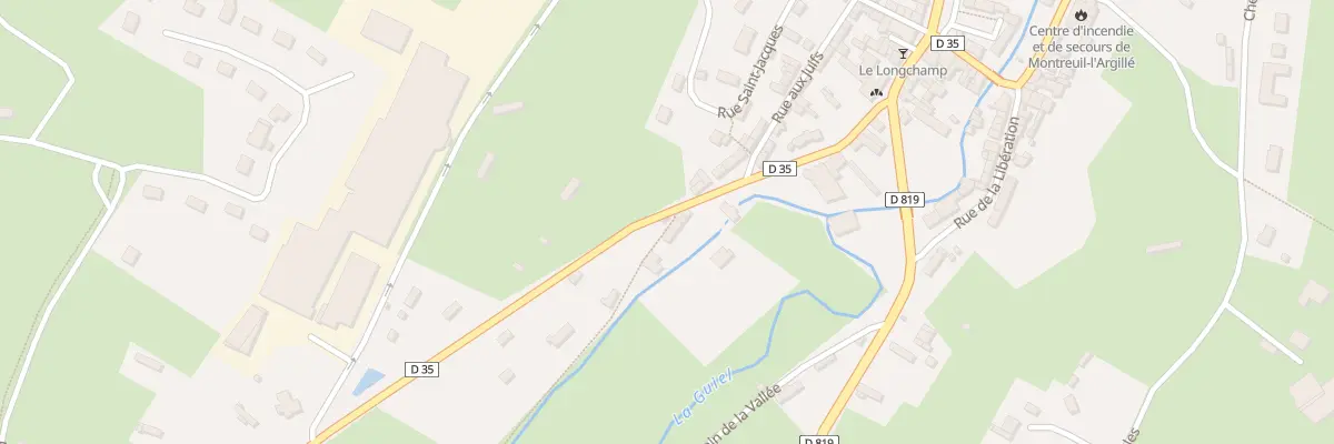 Plan du 7 Rue du Moulin à Montreuil-l’Argillé