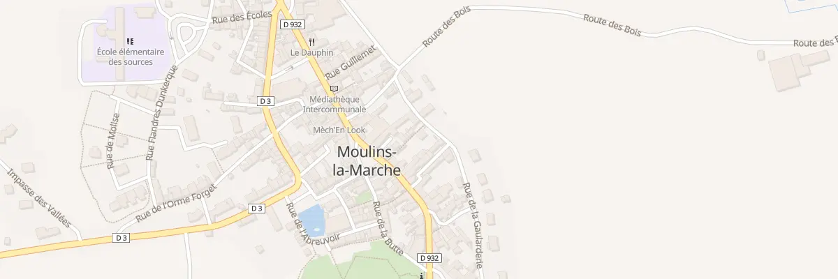 Plan du 4 Rue de la Gaularderie à Moulins-la-Marche