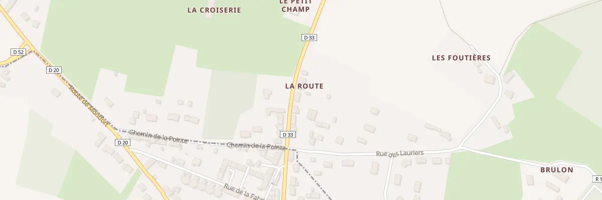 Plan du 5 La Route à Nuillé-le-Jalais