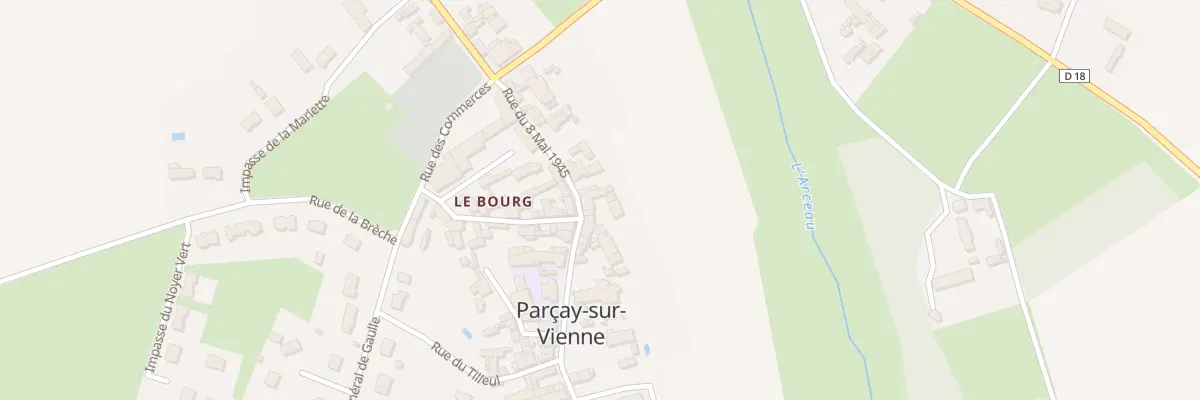 Plan du 11 Rue du 8 Mai 1945 à Parçay-sur-Vienne
