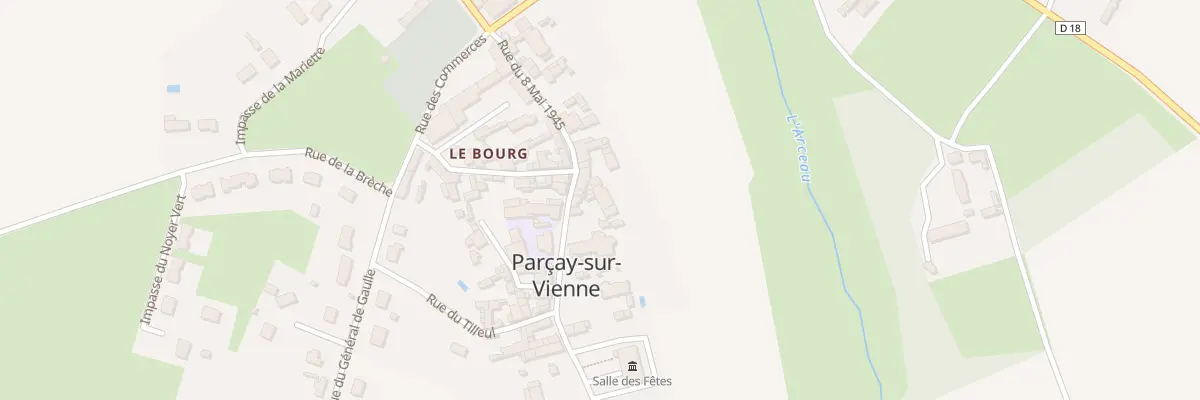 Plan du 21 Rue du 8 Mai 1945 à Parçay-sur-Vienne