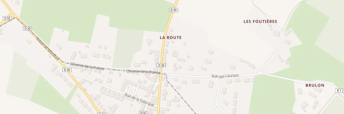 Plan du 9 La Route à Nuillé-le-Jalais