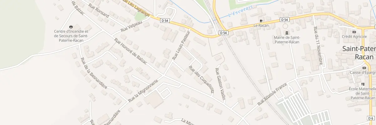 Plan du 7 Rue des Coquelicots à Saint-Paterne-Racan