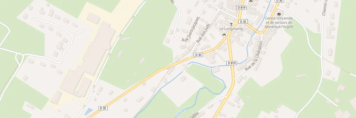 Plan du 8 Rue du Moulin à Montreuil-l’Argillé