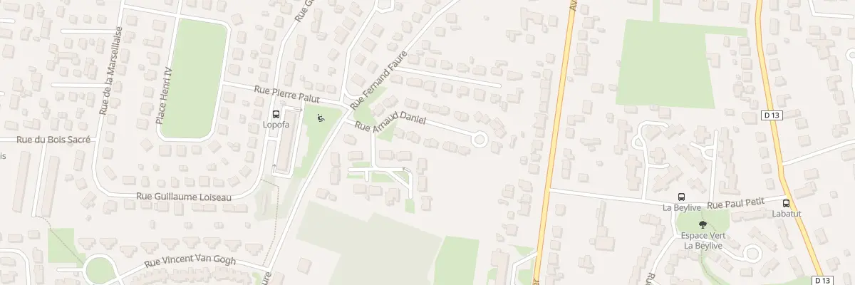 Plan du 7 Rue Arnaud Daniel à Bergerac
