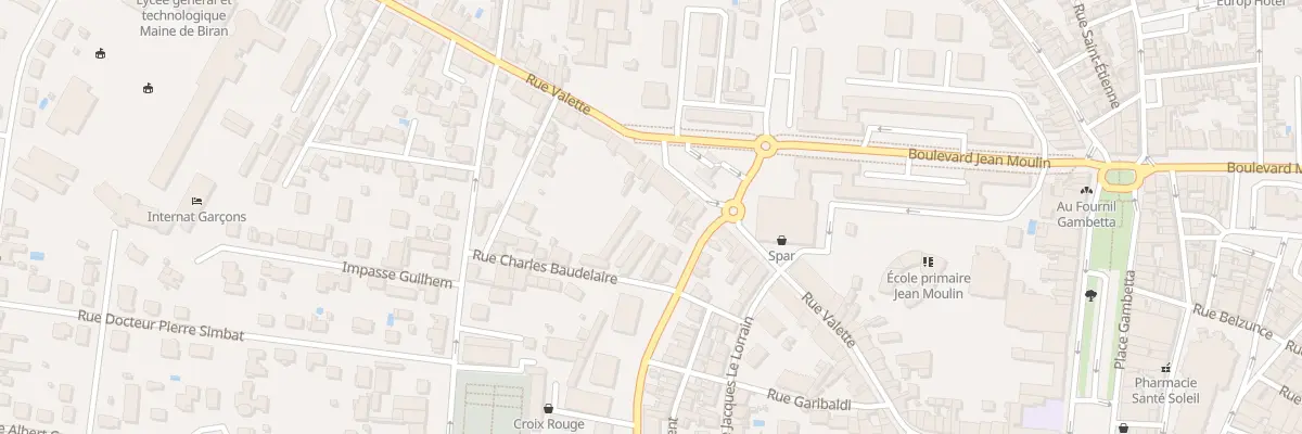 Plan du 52 Rue Valette à Bergerac