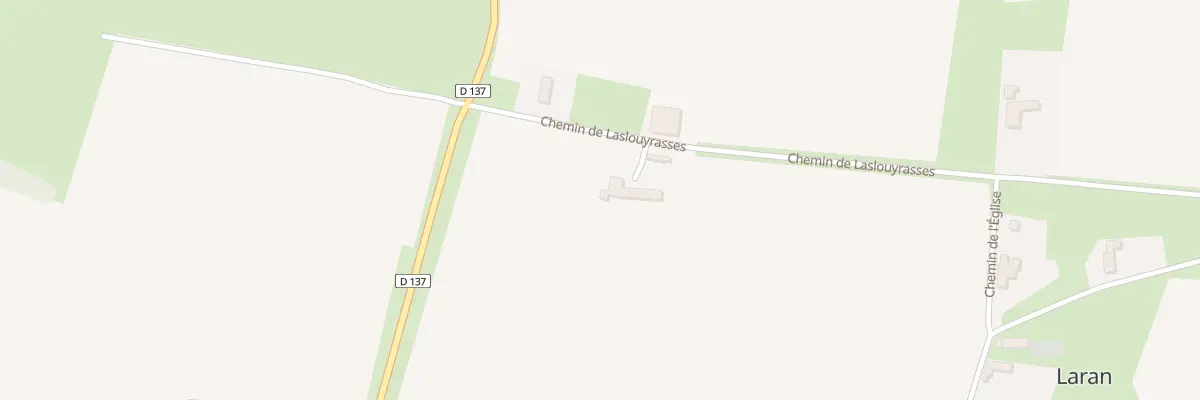 Plan du 5 Che de Laslouyarasses à Laran