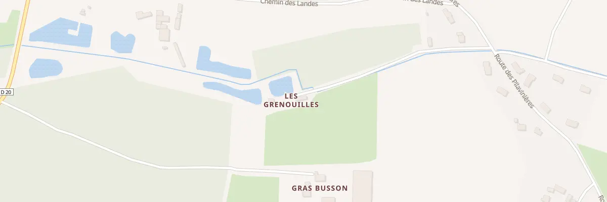 Plan du 1 Les Grenouilles au Breil-sur-Mérize