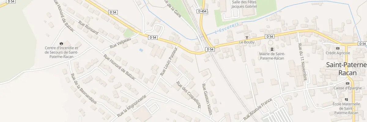 Plan du 8 Rue Léo Lagrange à Saint-Paterne-Racan