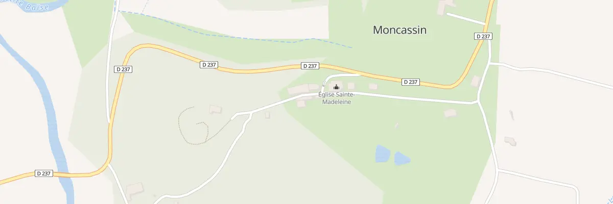 Plan du 5000 4e Qrt de l’Eglise à Moncassin