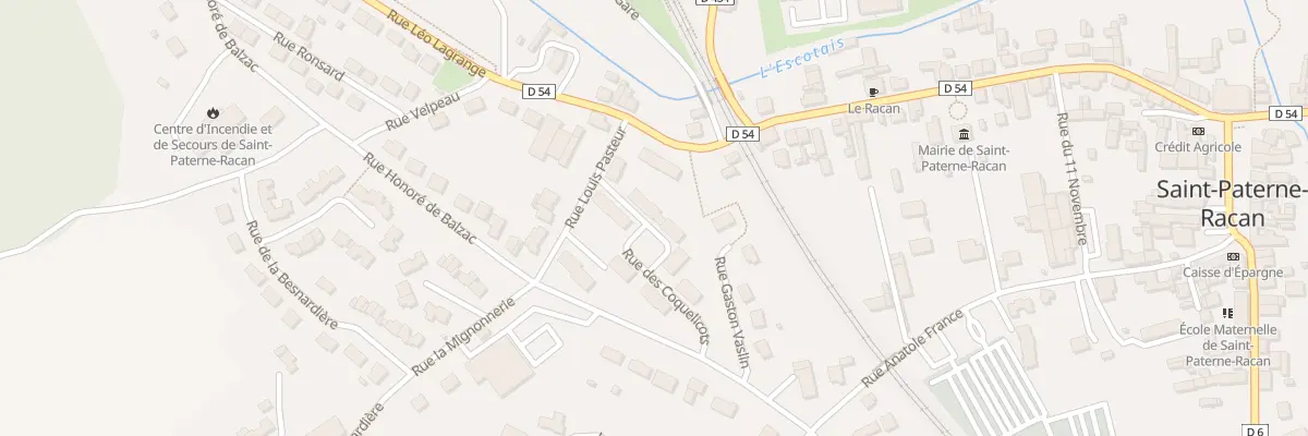 Plan du 6 Rue des Coquelicots à Saint-Paterne-Racan