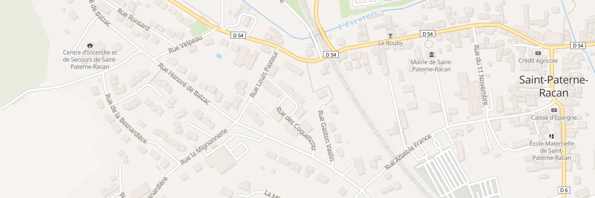 Plan du 8 Rue des Coquelicots à Saint-Paterne-Racan