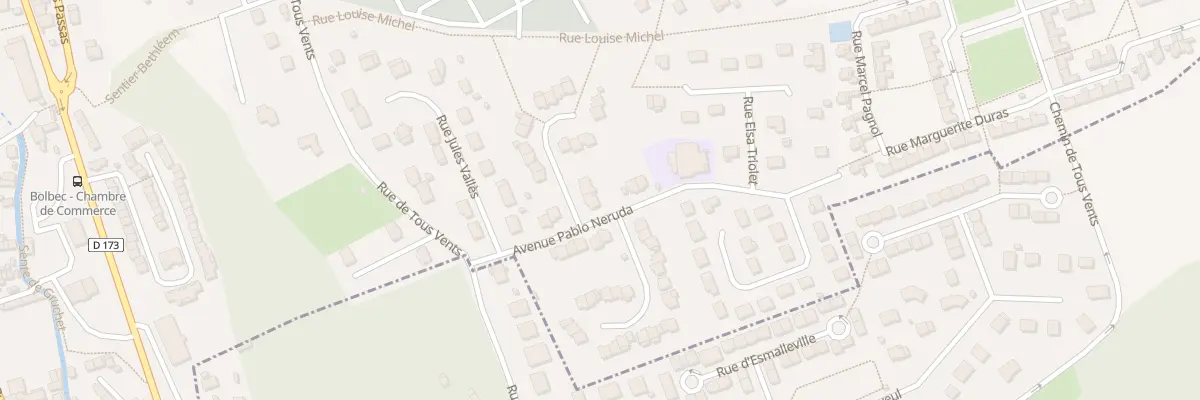 Plan du 17 Rue Paul Verlaine à Bolbec