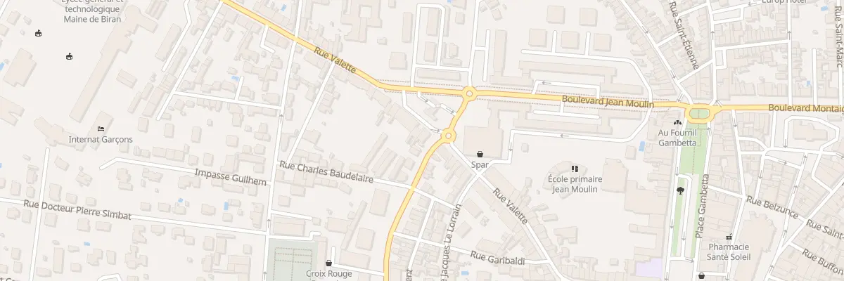 Plan du 48 Rue Valette à Bergerac