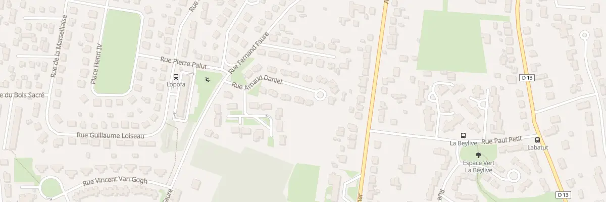 Plan du 13 Rue Arnaud Daniel à Bergerac