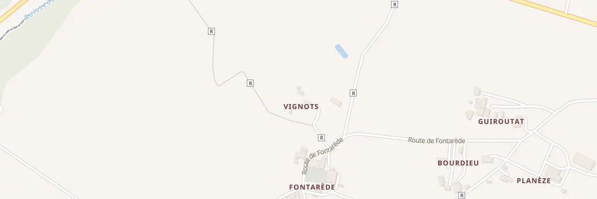 Plan du 690 Rte de Fontarede à Moncaut