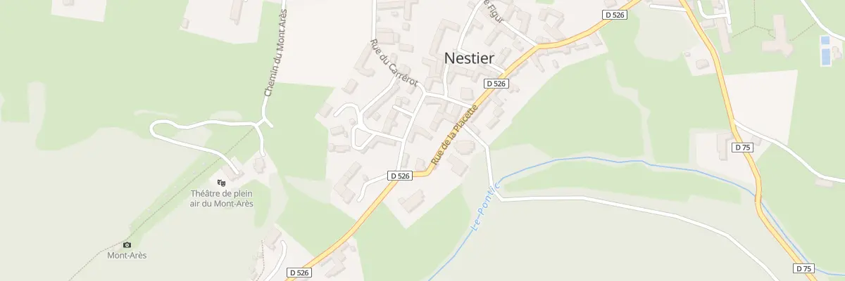 Plan du 22 Rue de la Placette à Nestier