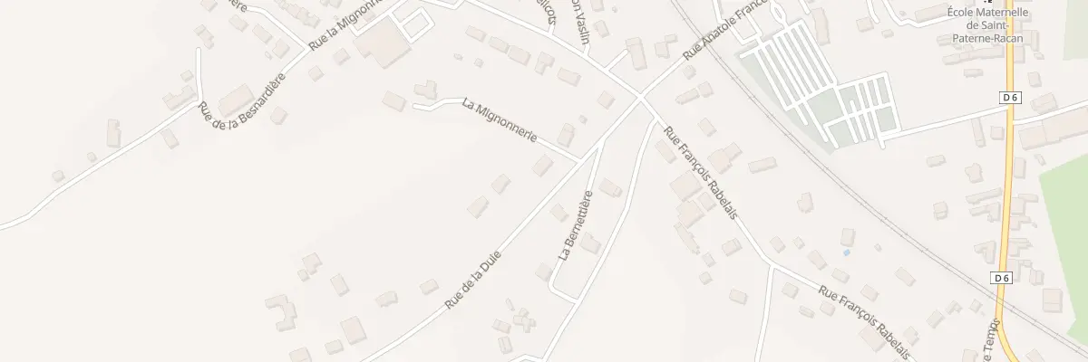Plan du 7 Rue de la Duie à Saint-Paterne-Racan