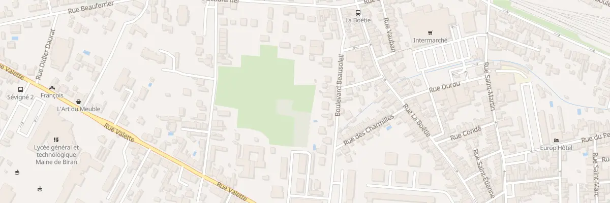 Plan du 52 Bd Beausoleil à Bergerac