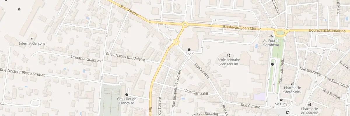 Plan du 36 Rue Valette à Bergerac