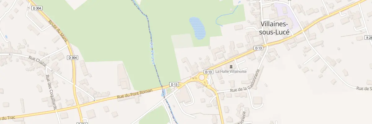Plan du 1 Rue de Saint Calais à Villaines-sous-Lucé