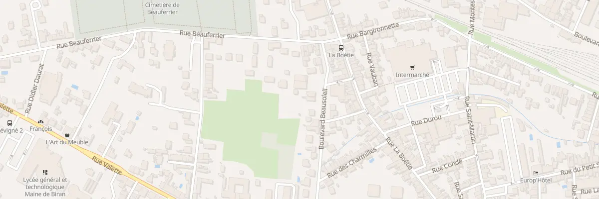 Plan du 62 Bd Beausoleil à Bergerac