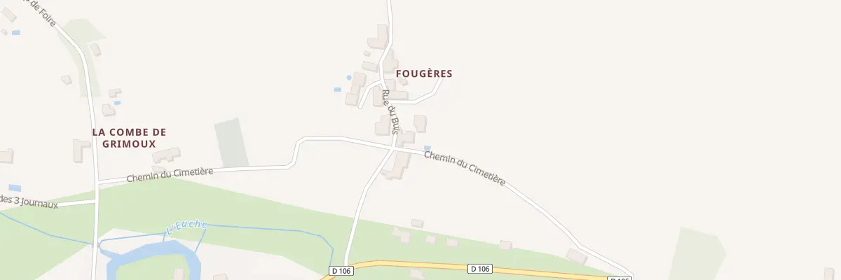 Plan du 3 Fougeres à Chapdeuil