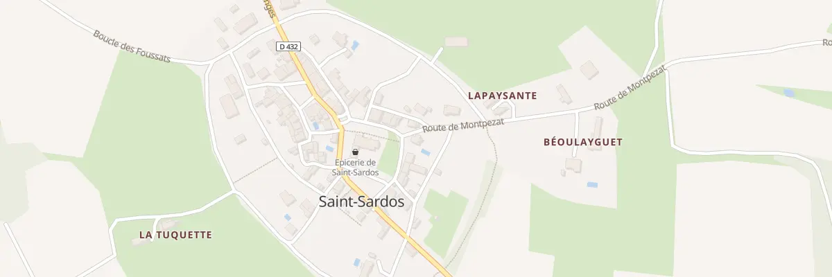 Plan du 94 Pl du Foirail à Saint-Sardos