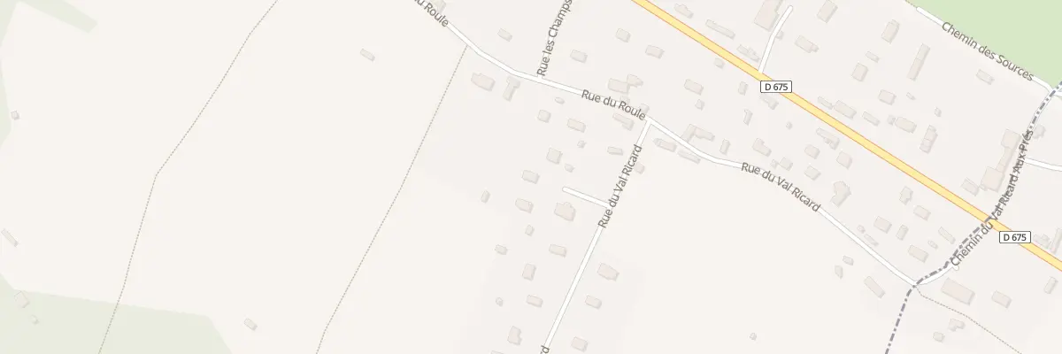 Plan du 442 Rue du Val Ricard à Toutainville