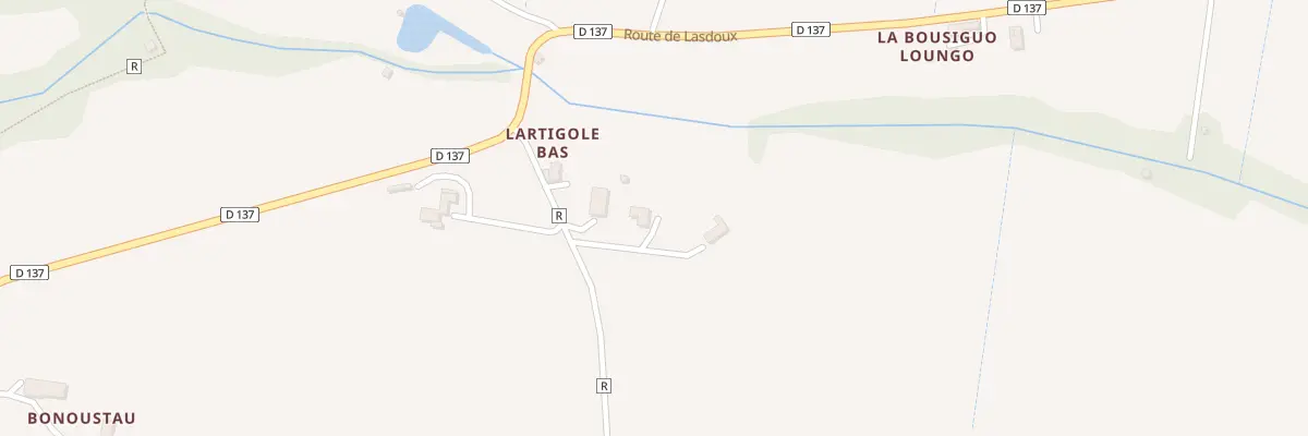 Plan du 99 Chem de Lartigole à Moncaut
