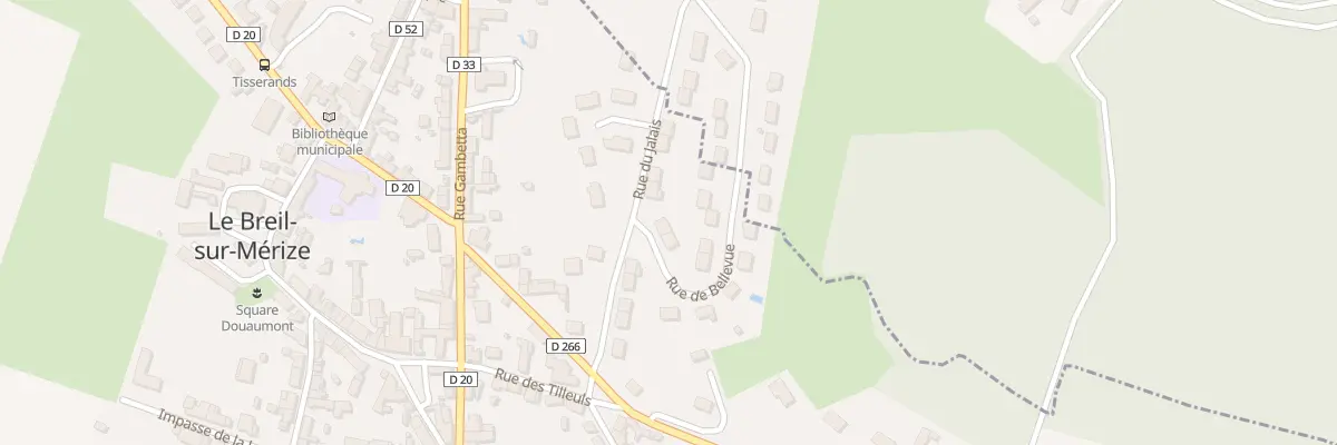 Plan du 1 Rue de Bellevue au Breil-sur-Mérize