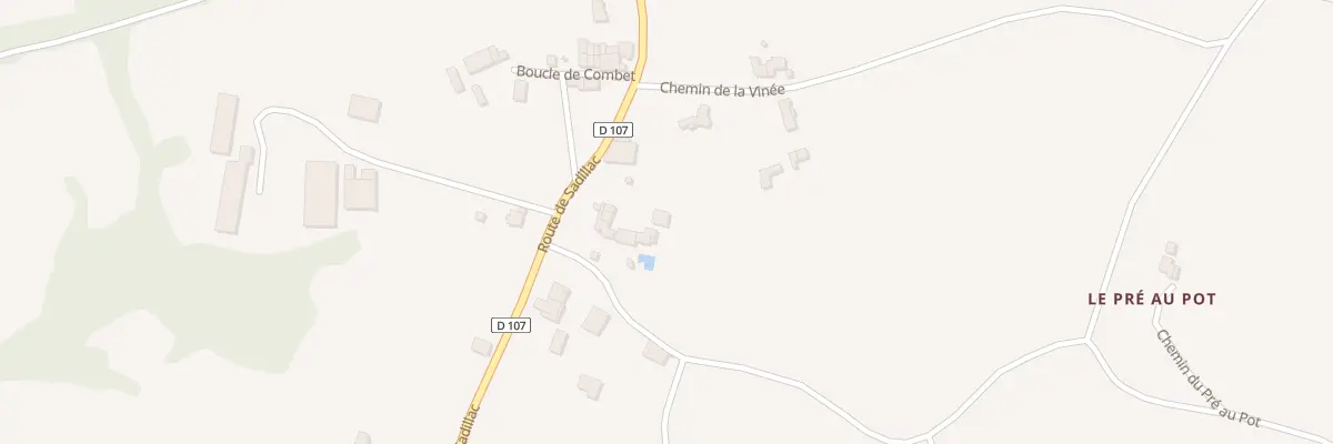 Plan du 218 Combet Ouest à Monbazillac