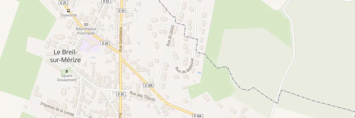 Plan du 3 Rue de Bellevue au Breil-sur-Mérize