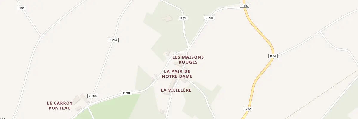 Plan du 1 Les Maisons Rouges à Flée