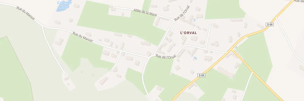 Plan du 15 Rue de l’Orval à Thiergeville