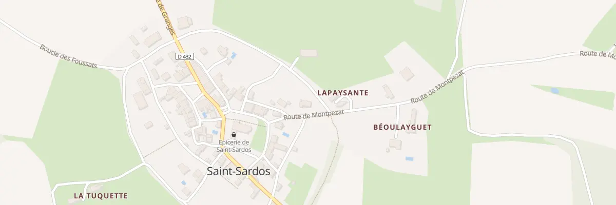 Plan du 5185 Le Bourg à Saint-Sardos
