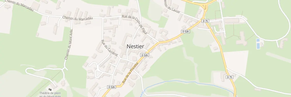 Plan du 12 Rue de la Placette à Nestier