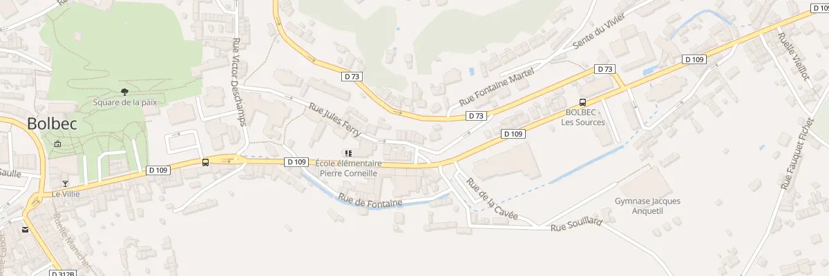 Plan du 25 Rue Jules Ferry à Bolbec