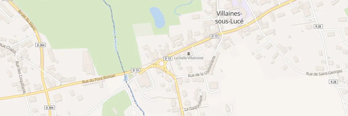 Plan du 4 Rue de Saint Calais à Villaines-sous-Lucé