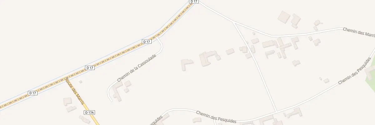 Plan du 68 Les Marris à Lécussan