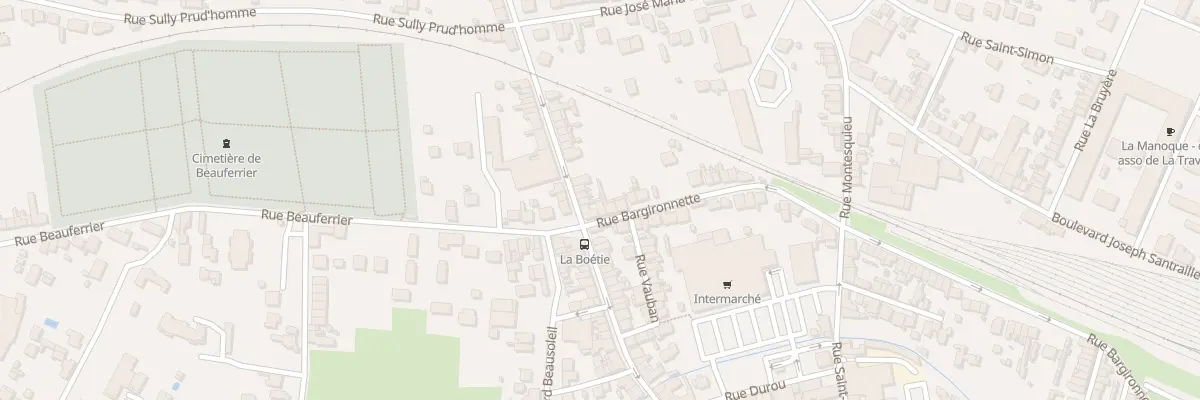 Plan du 28 Rue Bargironnette à Bergerac