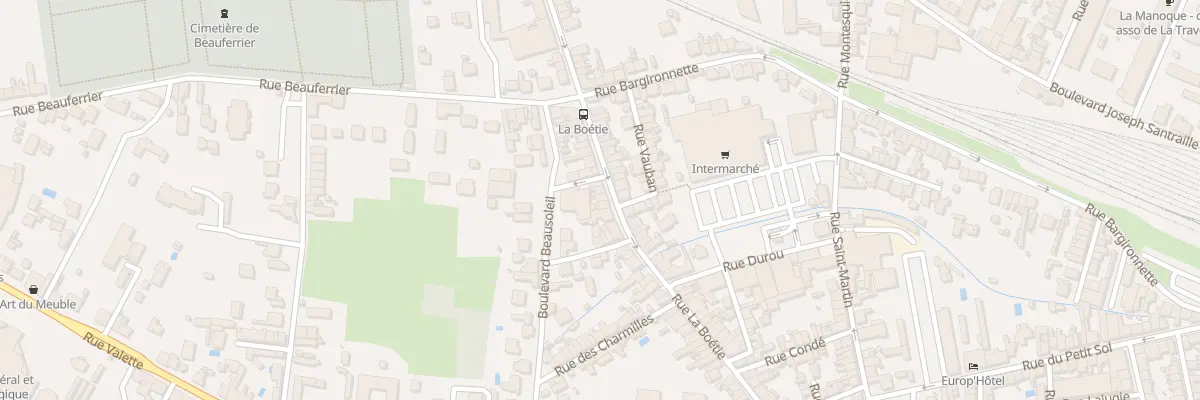 Plan du 98 Rue de la Boétie à Bergerac