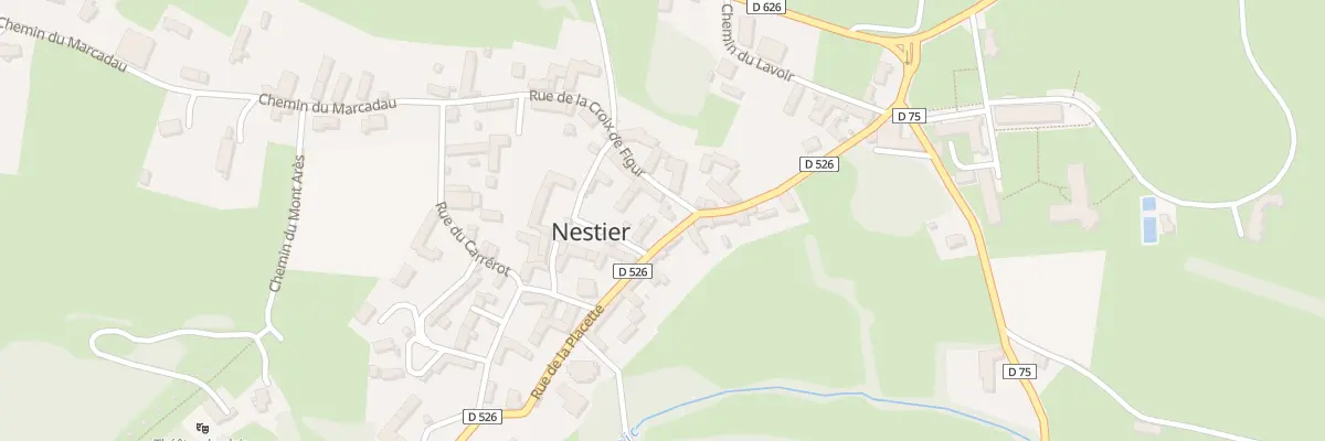 Plan du 10 Rue de la Placette à Nestier