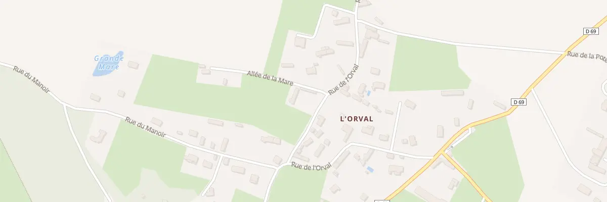 Plan du 17 Rue de l’Orval à Thiergeville