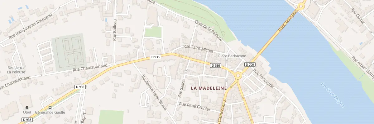 Plan du 1 Rue Saline à Bergerac
