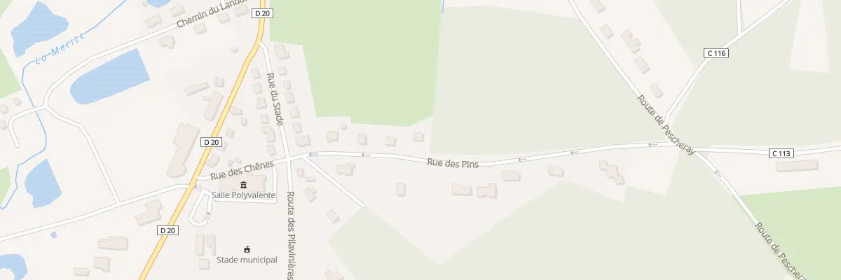 Plan du 8 Rue des Pins au Breil-sur-Mérize