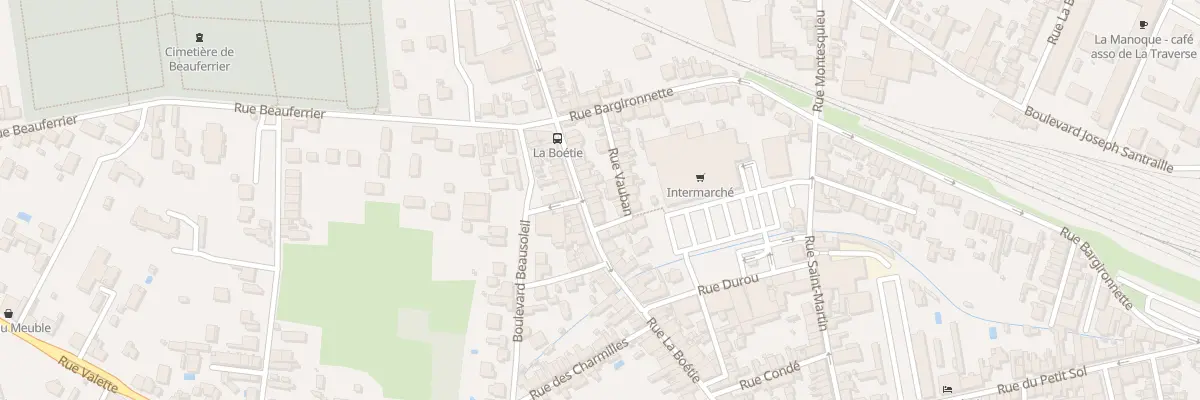 Plan du 87 Rue de la Boétie à Bergerac